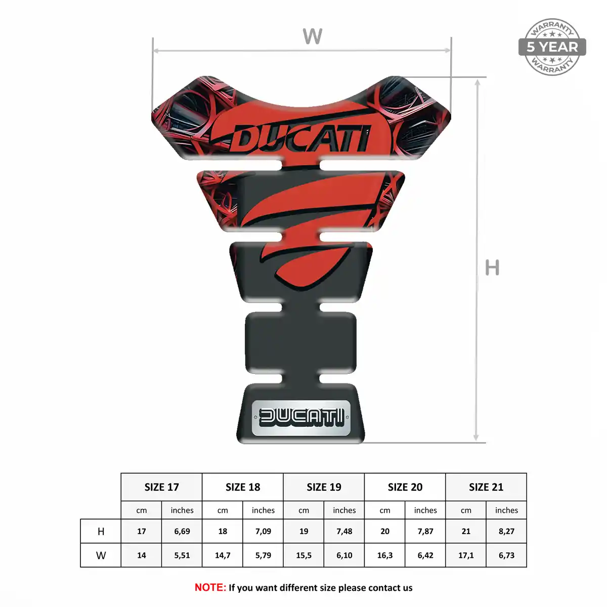 Ducati Tank Guard Protector Motorcycle Elite Edition