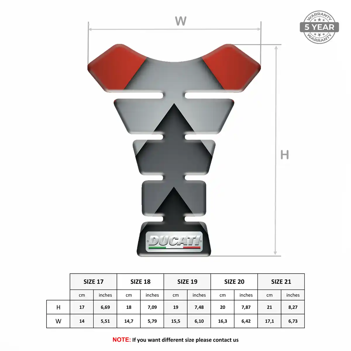 Ducati Tank Guard Protector Motorcycle Exclusive Series