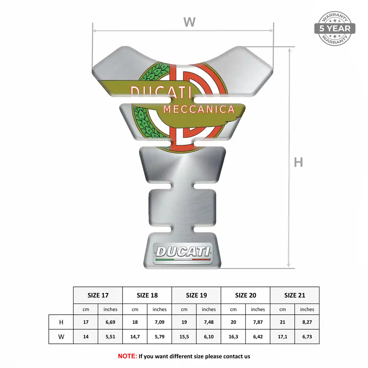 Ducati Tank Guard Protector Motorcycle Noble Edition