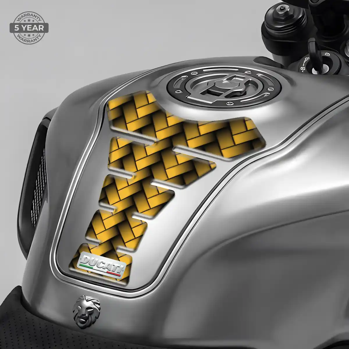 Ducati Tank Guard Protector Motorcycle Sleek Style