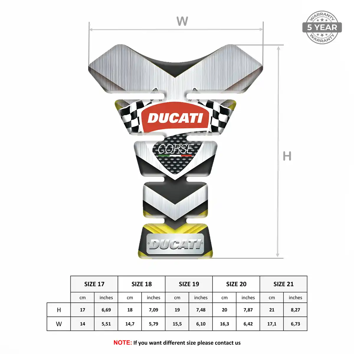 Ducati Tank Guard Protector Noble Edition
