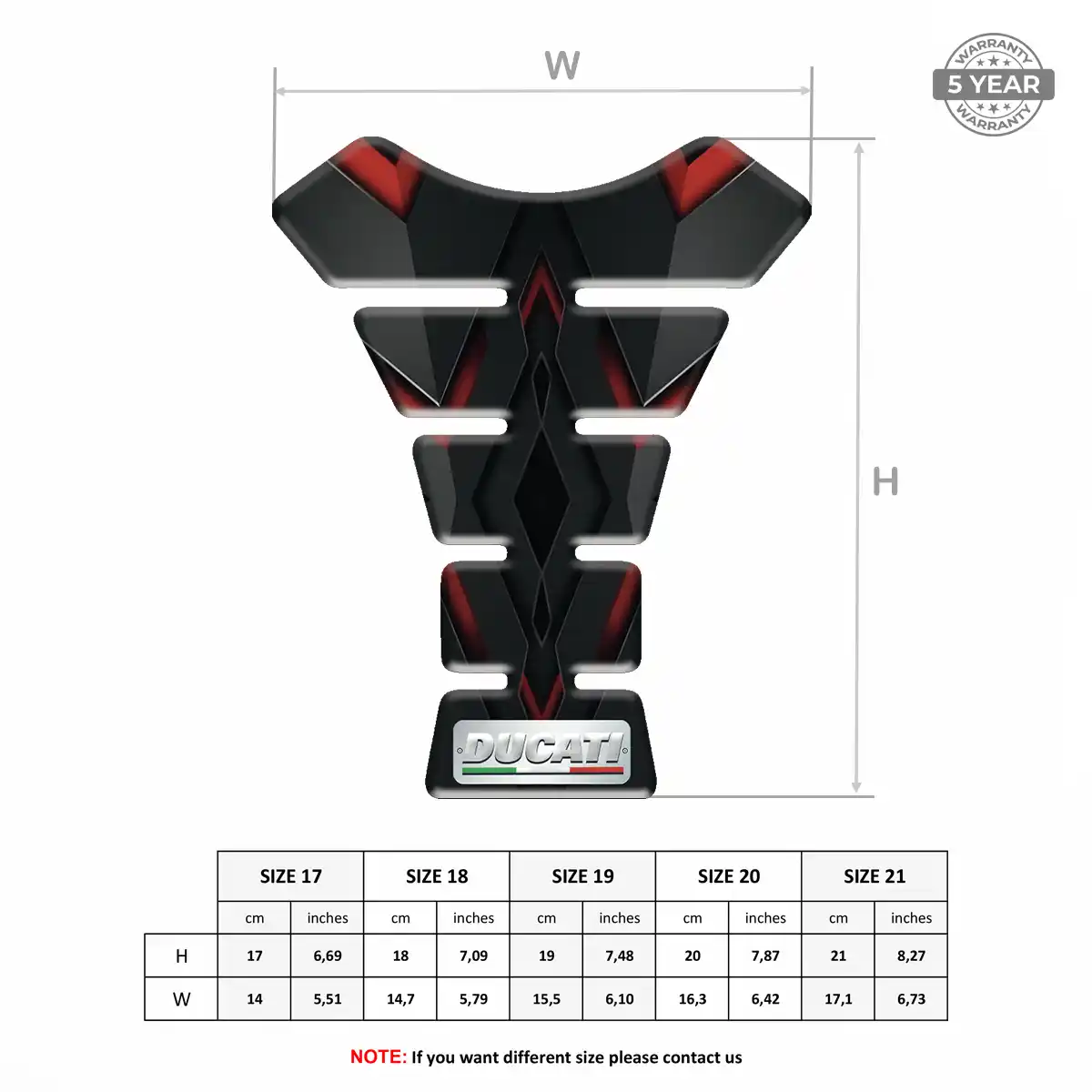 Ducati Tank Guard Protector Prestige Line