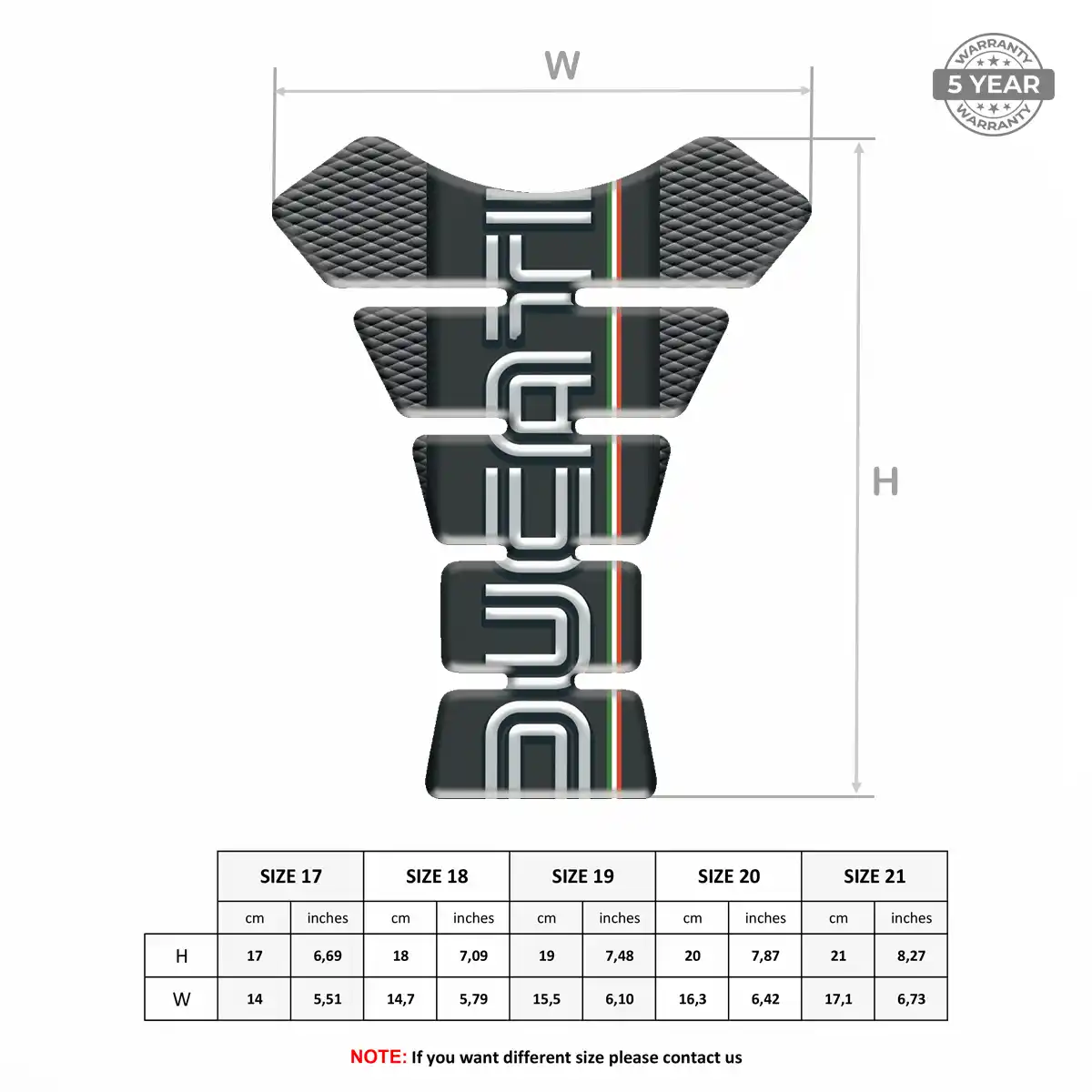 Ducati Tank Guard Protector Refined Design