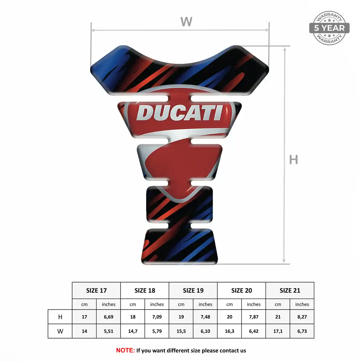 Ducati Tank Guard Protector Superior Craft