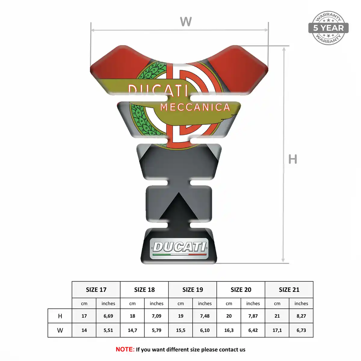 Ducati Tank Guards Motorbike Signature Grade