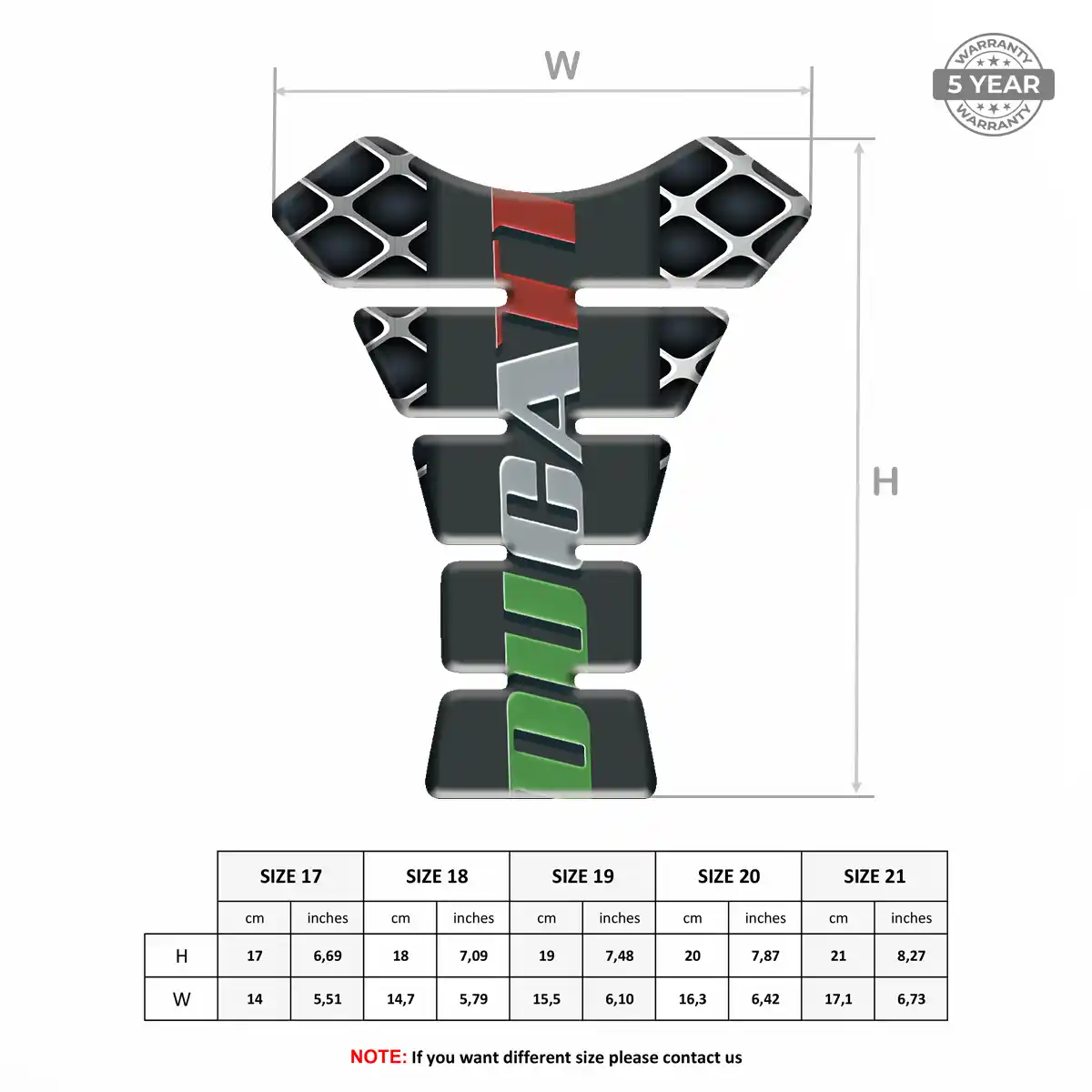 Ducati Tank Pad Elite Finish