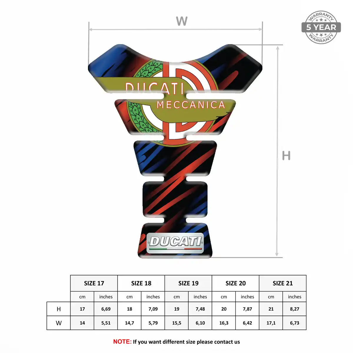 Ducati Tank Pad Fuse Motorbike Deluxe Edition
