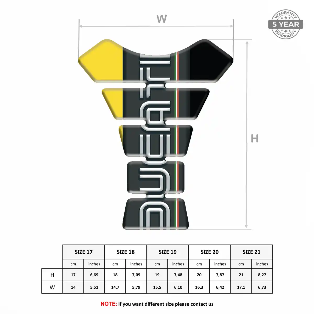Ducati Tank Pad Fuse Motorbike Elite Finish