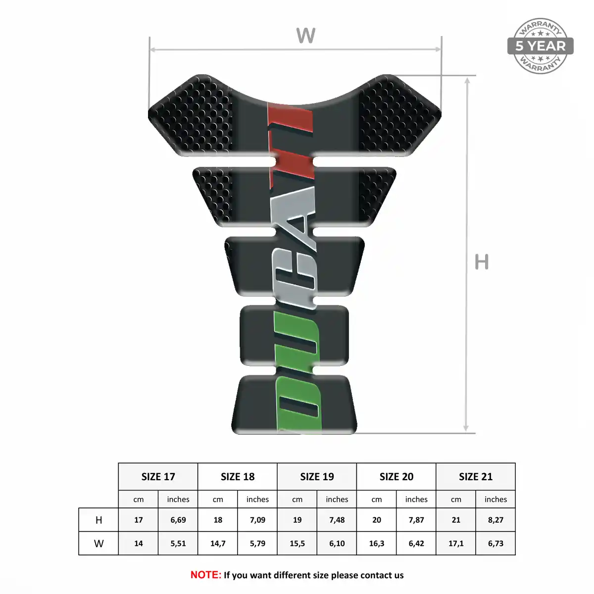 Ducati Tank Pad Fuse Motorbike Exclusive Series