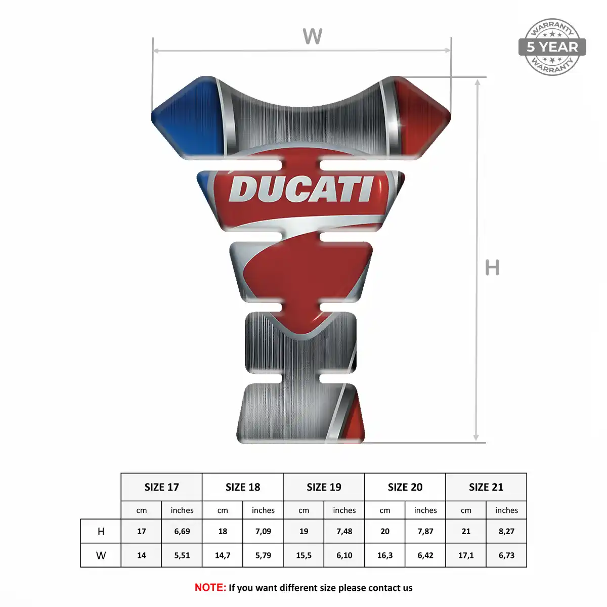 Ducati Tank Pad Fuse Motorbike Noble Edition