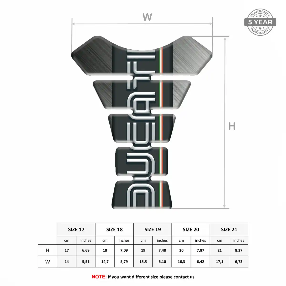 Ducati Tank Pad Fuse Motorbike Signature Grade