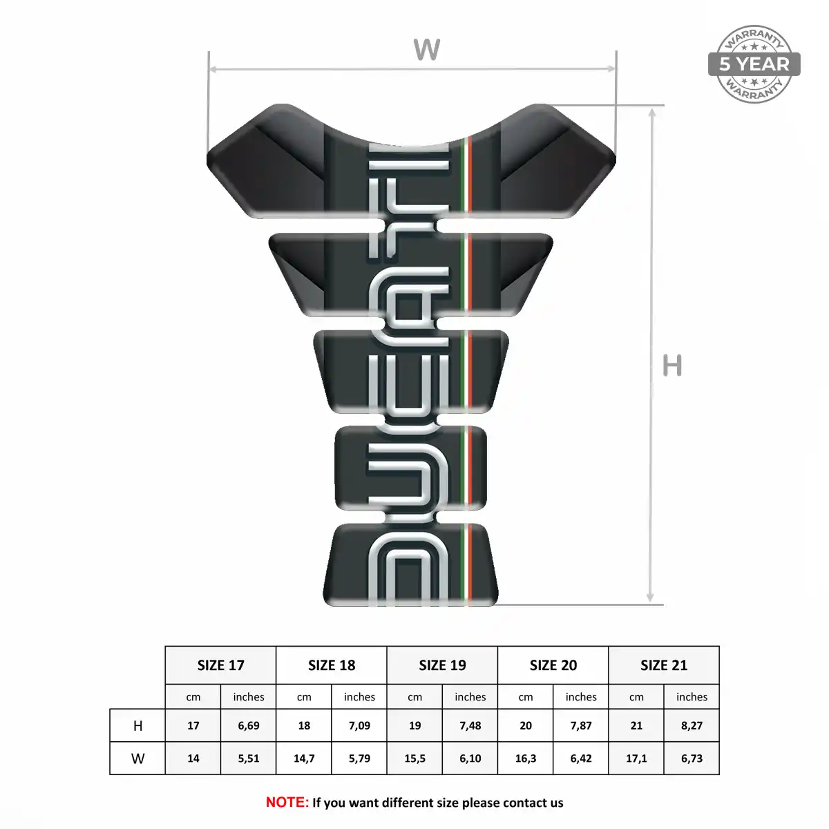 Ducati Tank Pad Fuse Motorbike Sleek Style