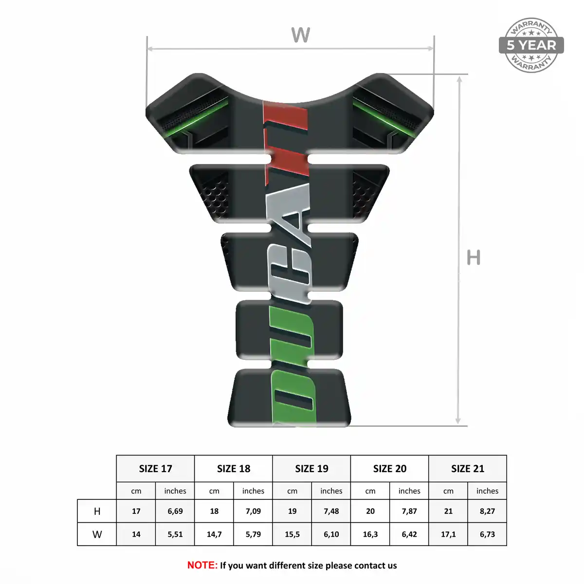 Ducati Tank Pad Fuse Motorcycle Elite Edition