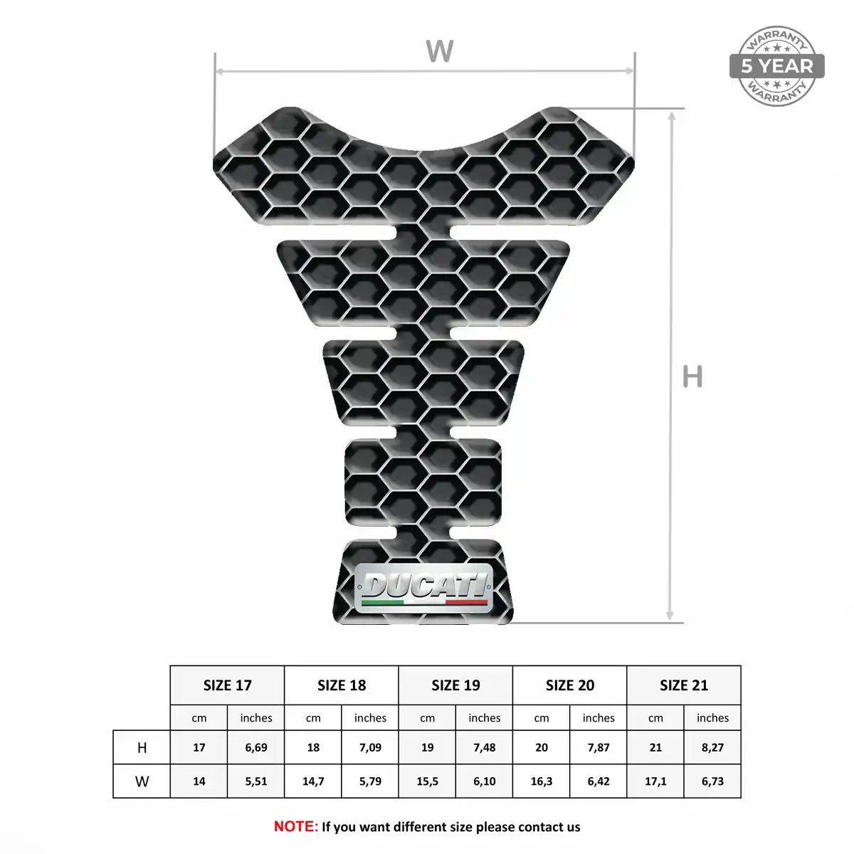 Ducati Tank Pad Fuse Signature Grade