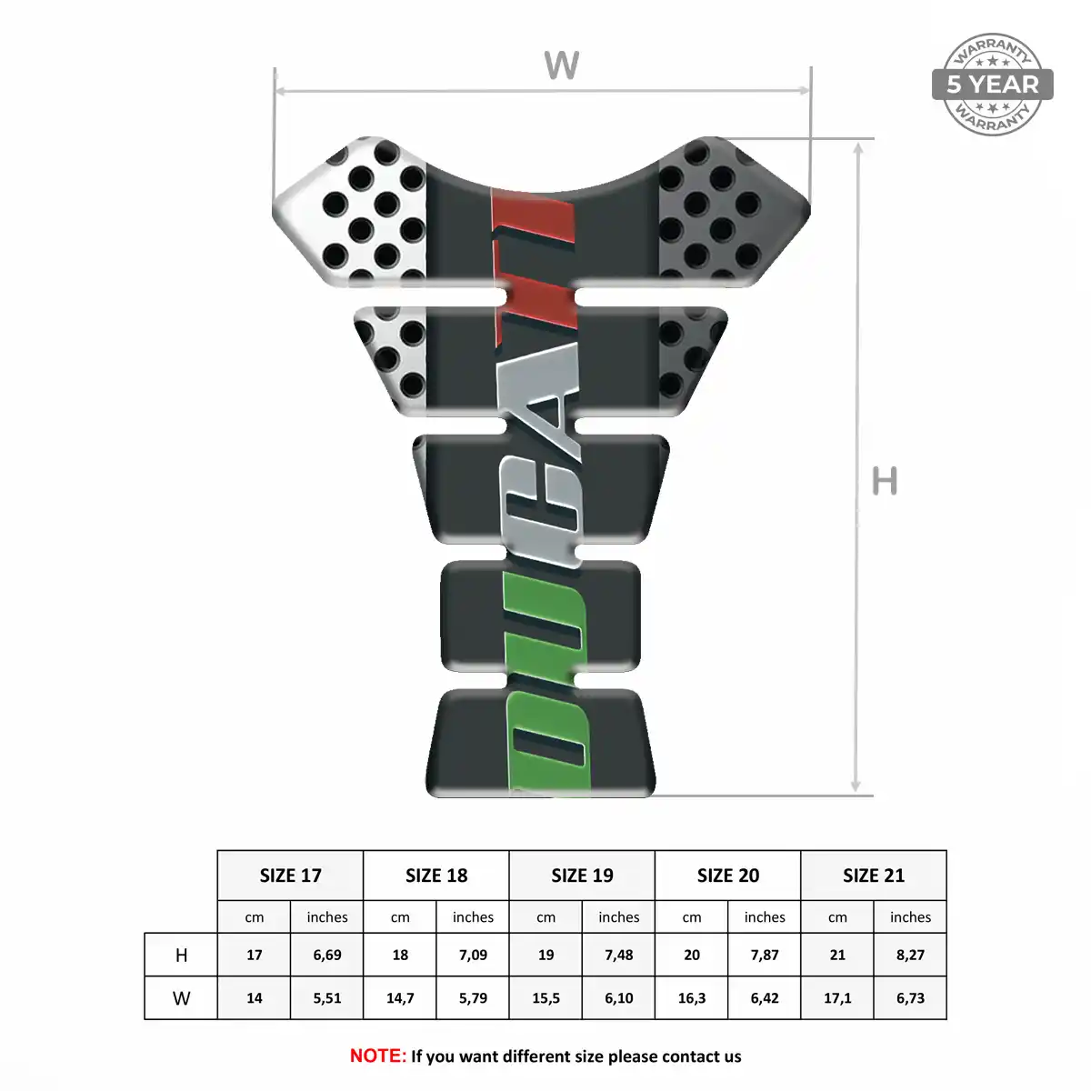 Ducati Tank Pad Guard Deluxe Edition