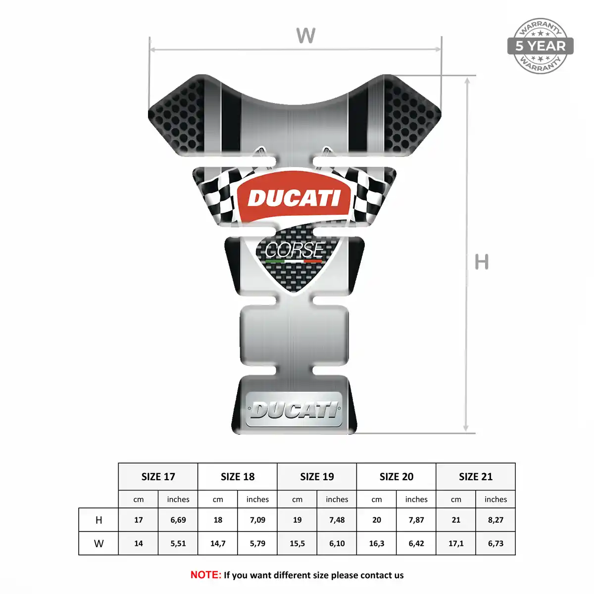 Ducati Tank Pad Guard Exclusive Series