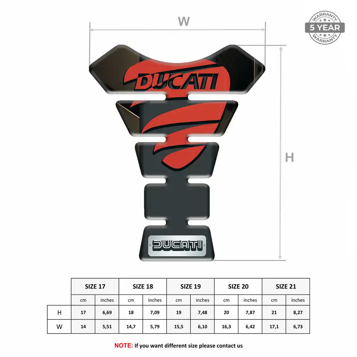 Ducati Tank Pad Guard Motorbike Elite Edition