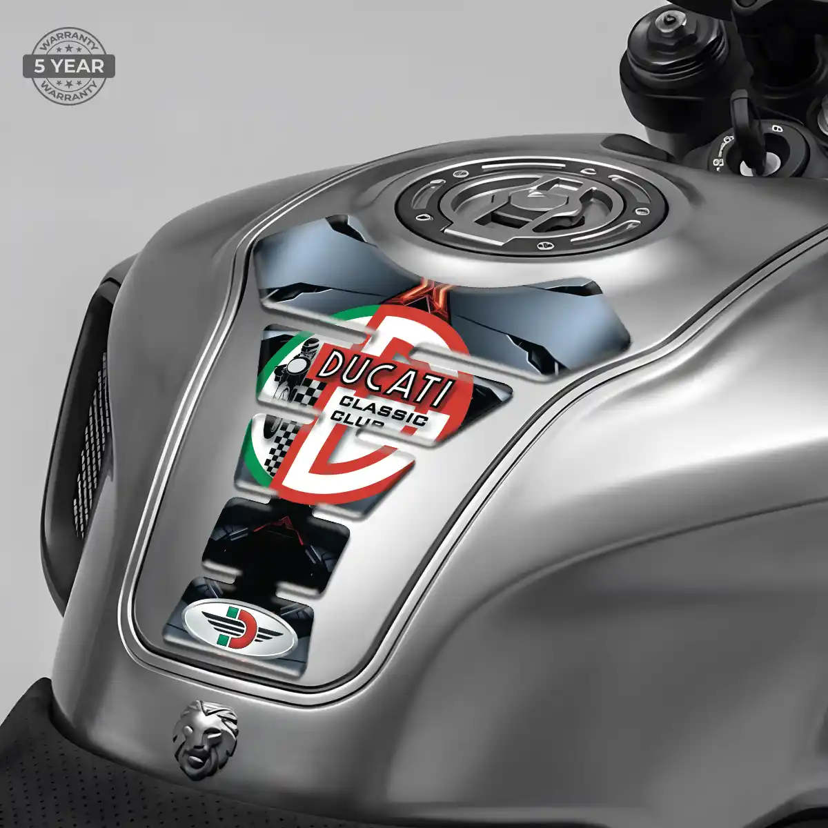 Ducati Tank Pad Guard Motorbike Sleek Style