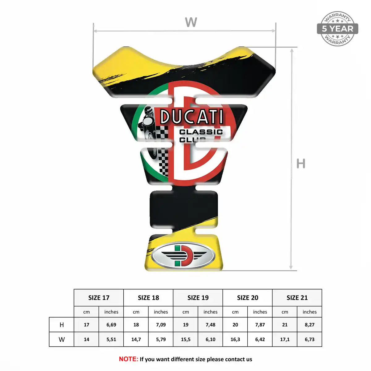 Ducati Tank Pad Guard Motorcycle Elite Edition
