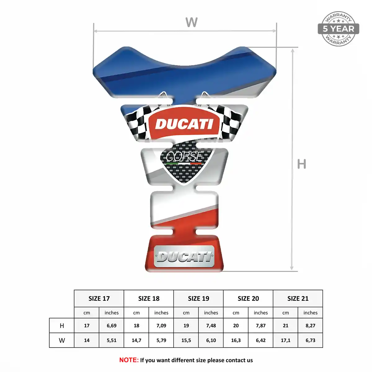 Ducati Tank Pad Guard Motorcycle Noble Edition