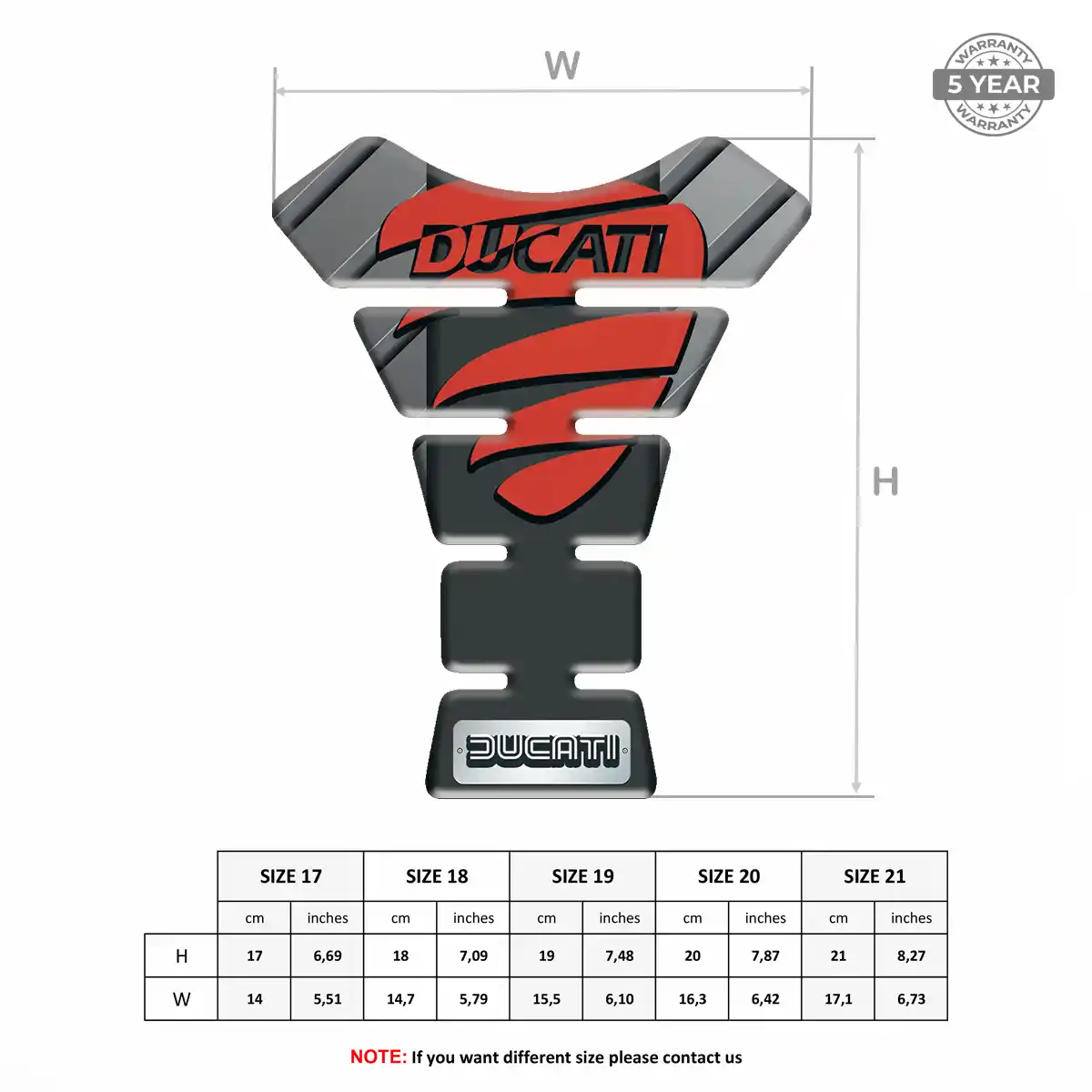 Ducati Tank Pad Guard Motorcycle Prime Quality