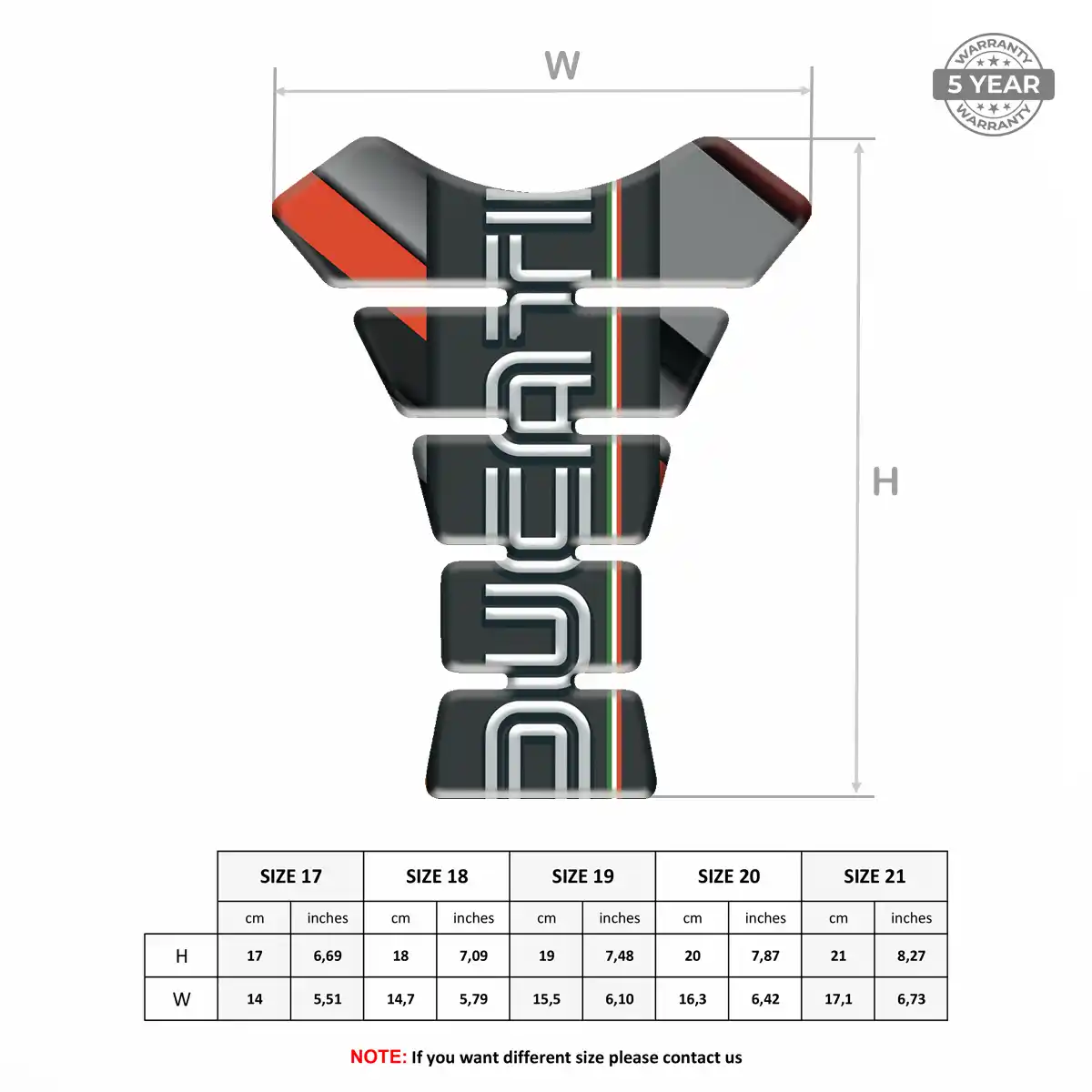 Ducati Tank Pad Guard Motorcycle Superior Craft