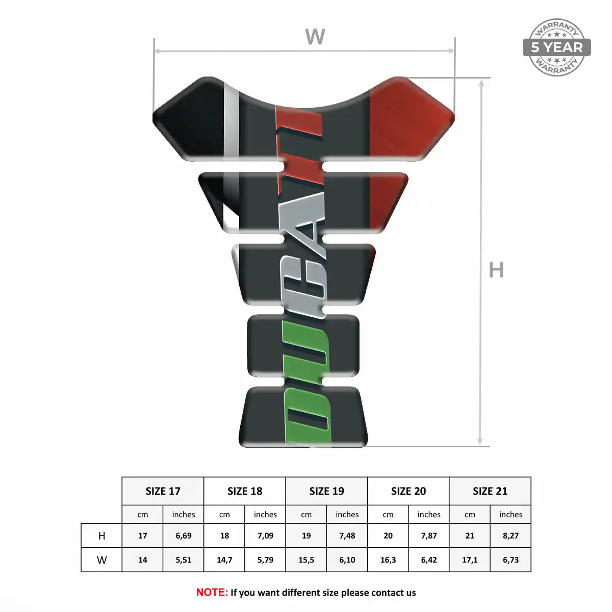 Ducati Tank Pad Guard Opulent Line