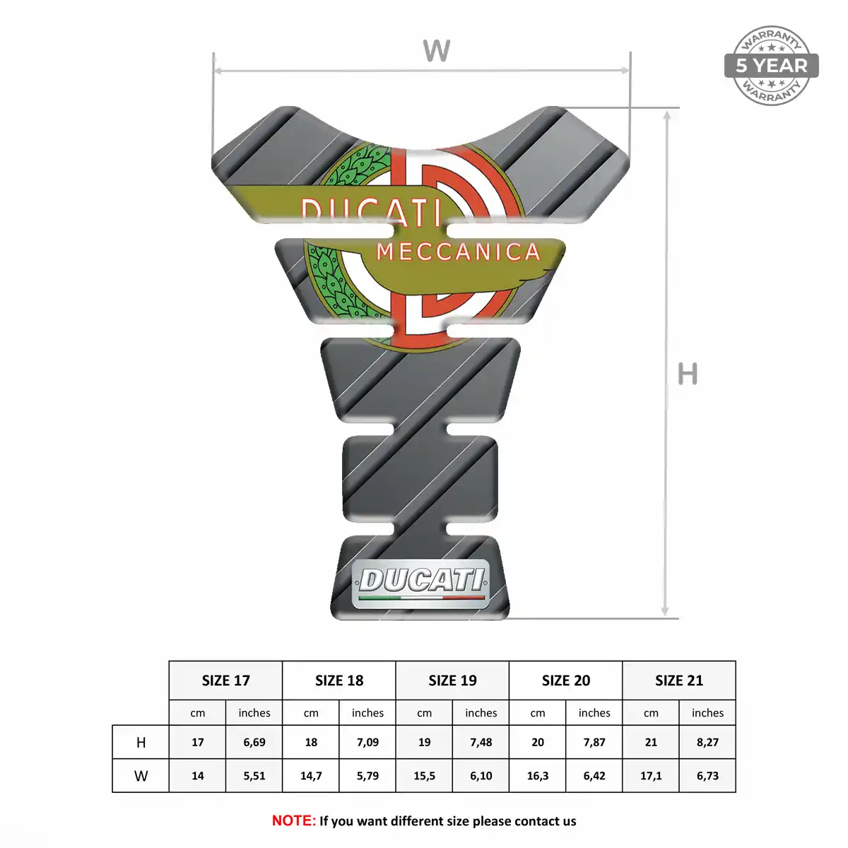 Ducati Tank Pad Guard Prestige Line