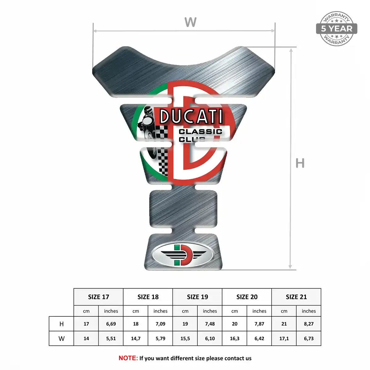 Ducati Tank Pad Guard Refined Design