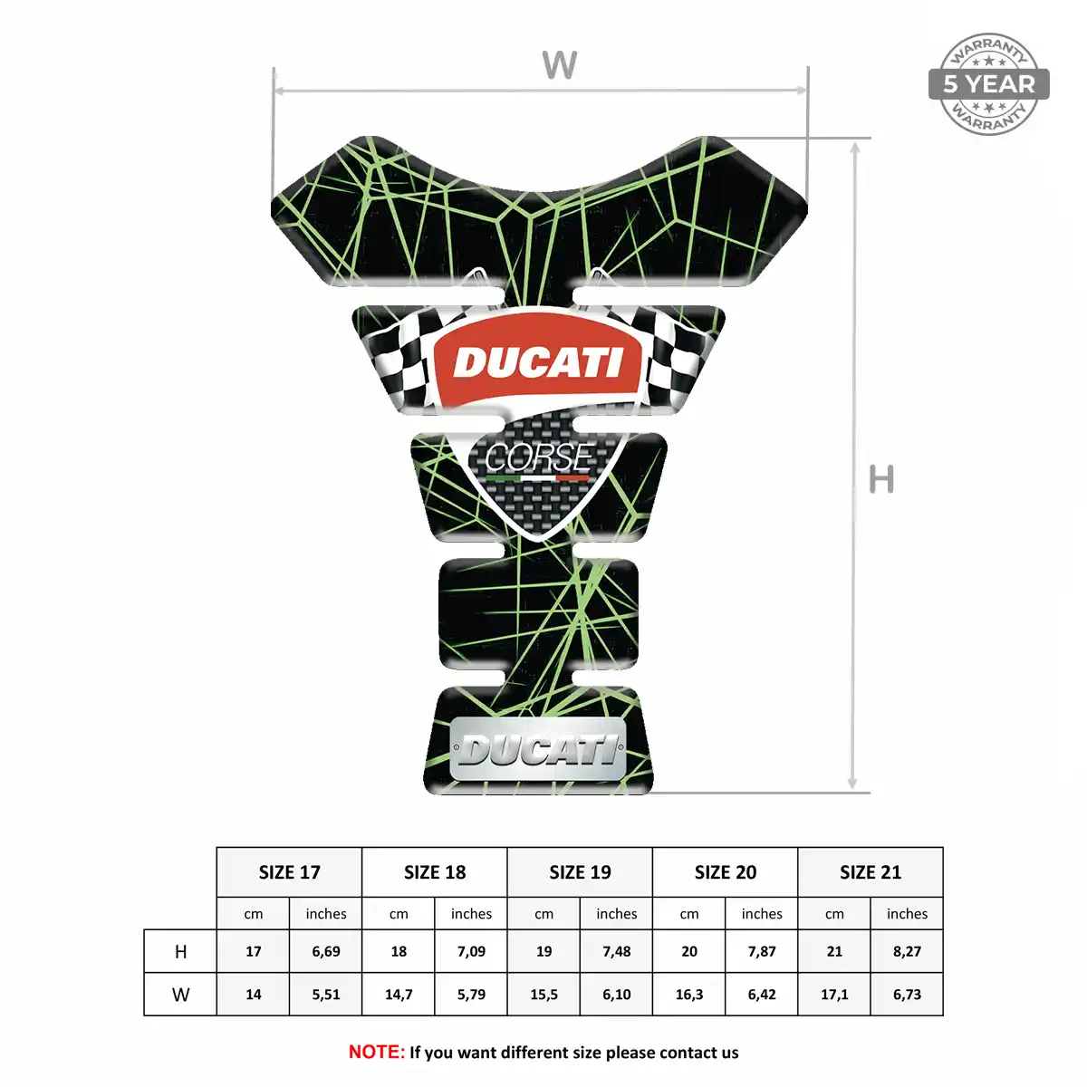Ducati Tank Pad Guard Signature Grade