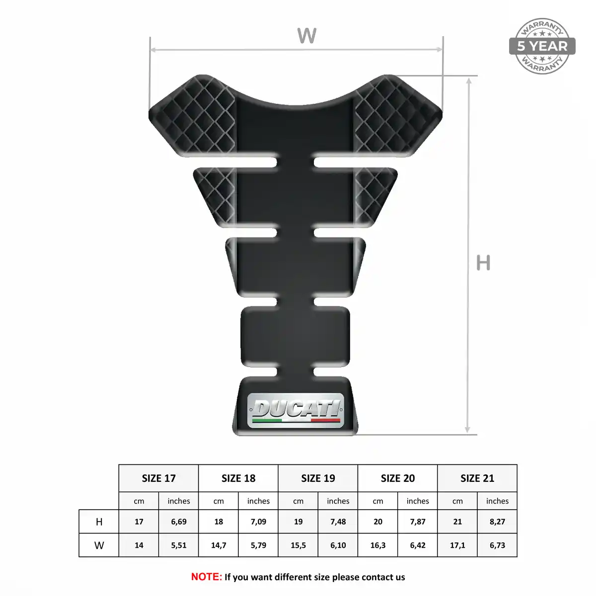 Ducati Tank Pad Motorbike Exclusive Series