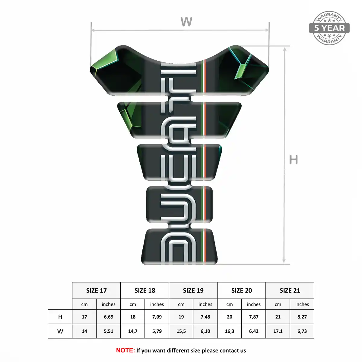 Ducati Tank Pad Motorbike Prestige Line