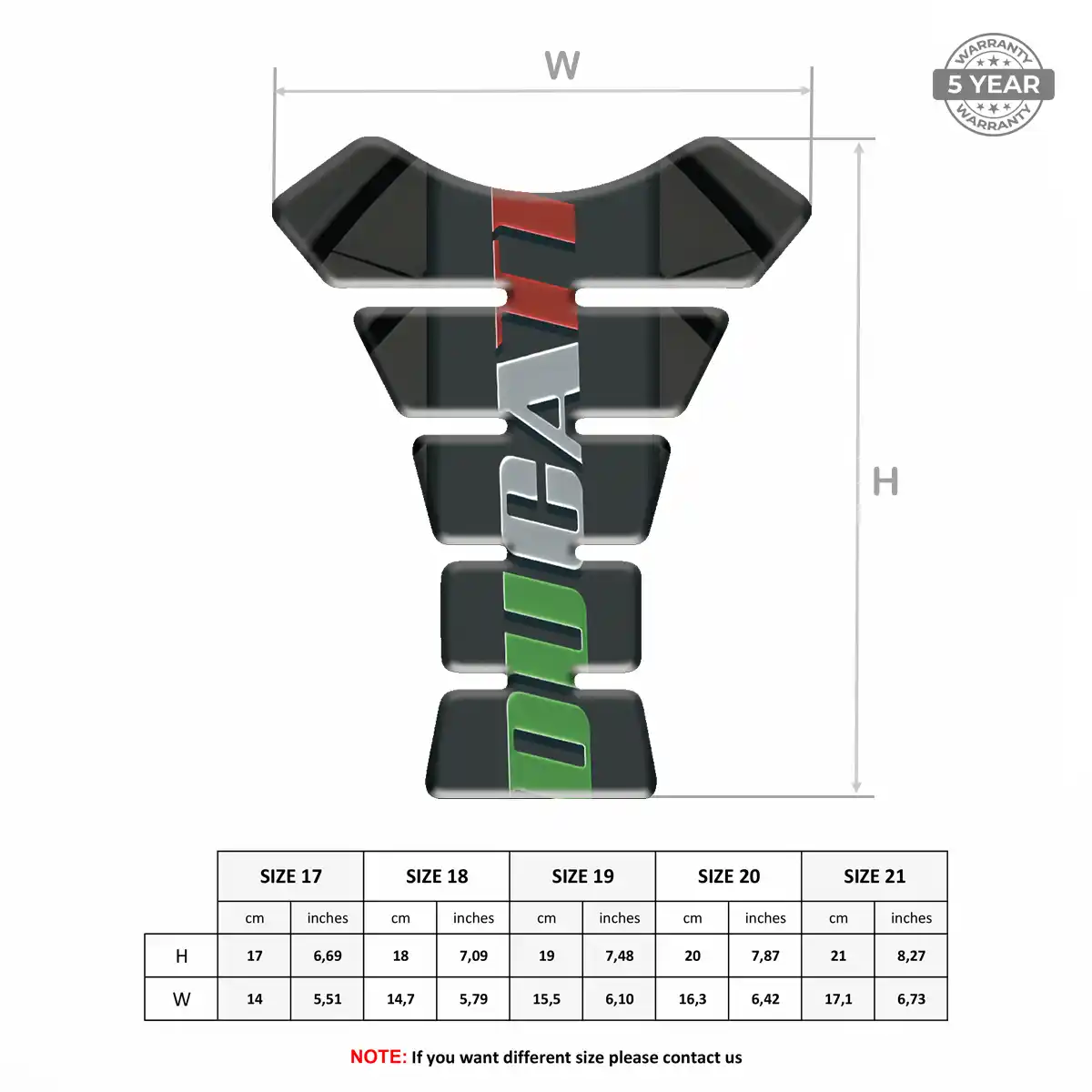 Ducati Tank Pad Motorbike Prime Quality