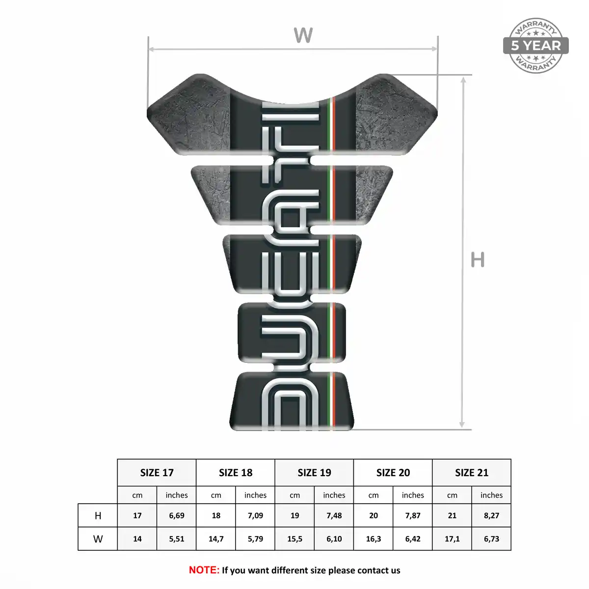 Ducati Tank Pad Motorbike Superior Craft
