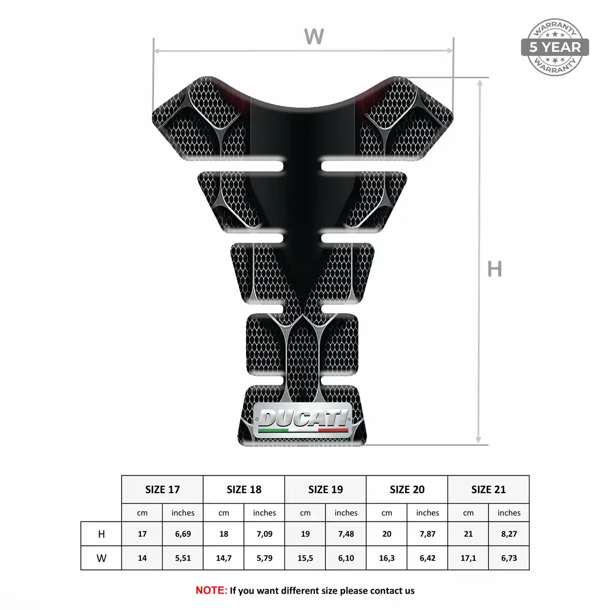 Ducati Tank Pad Motorcycle Elite Edition