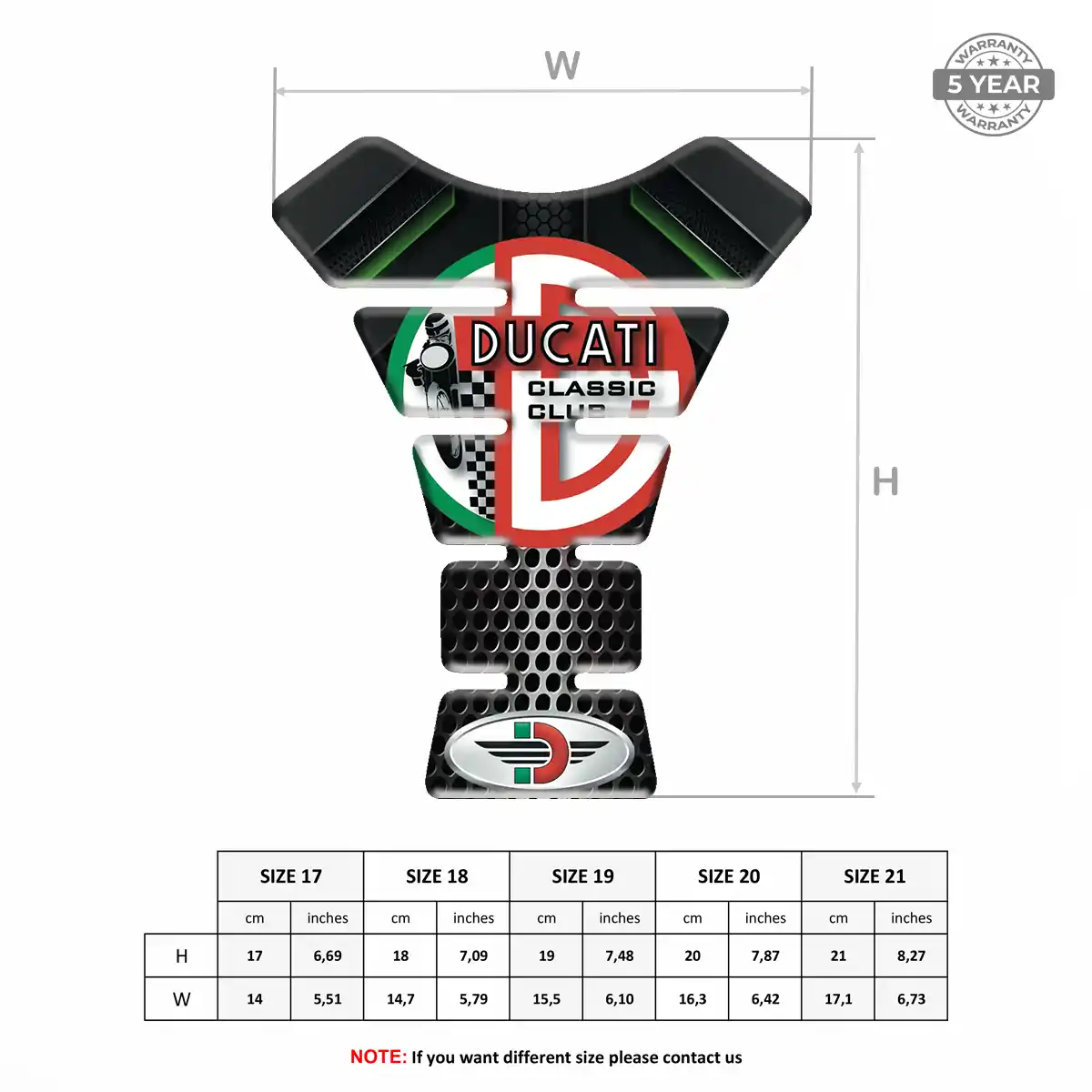 Ducati Tank Pad Motorcycle Noble Edition