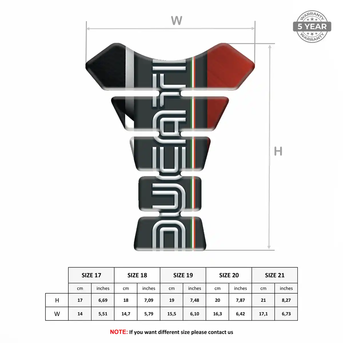 Ducati Tank Pad Motorcycle Prime Quality