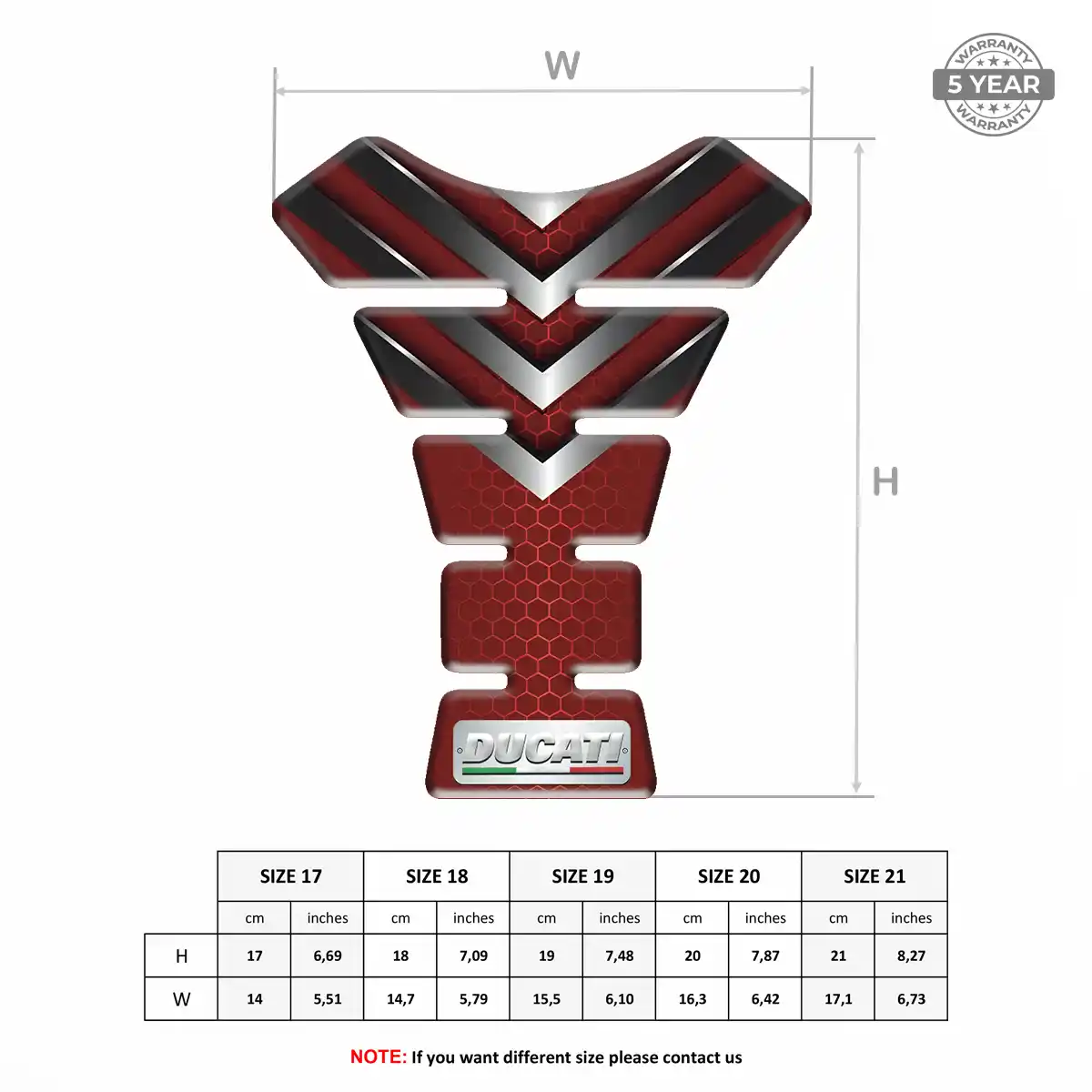 Ducati Tank Pad Prime Quality