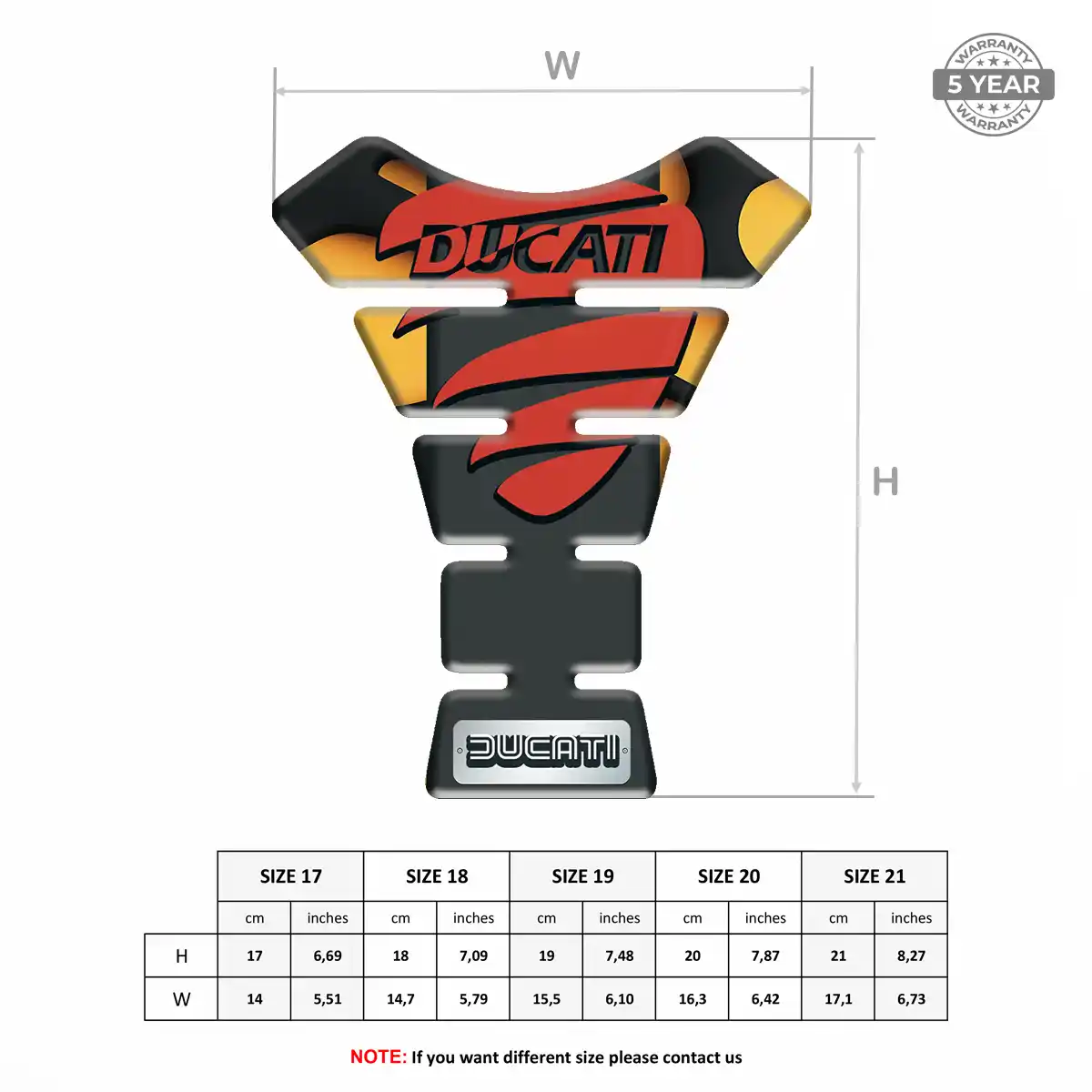 Ducati Tank Pad Protector Exclusive Series