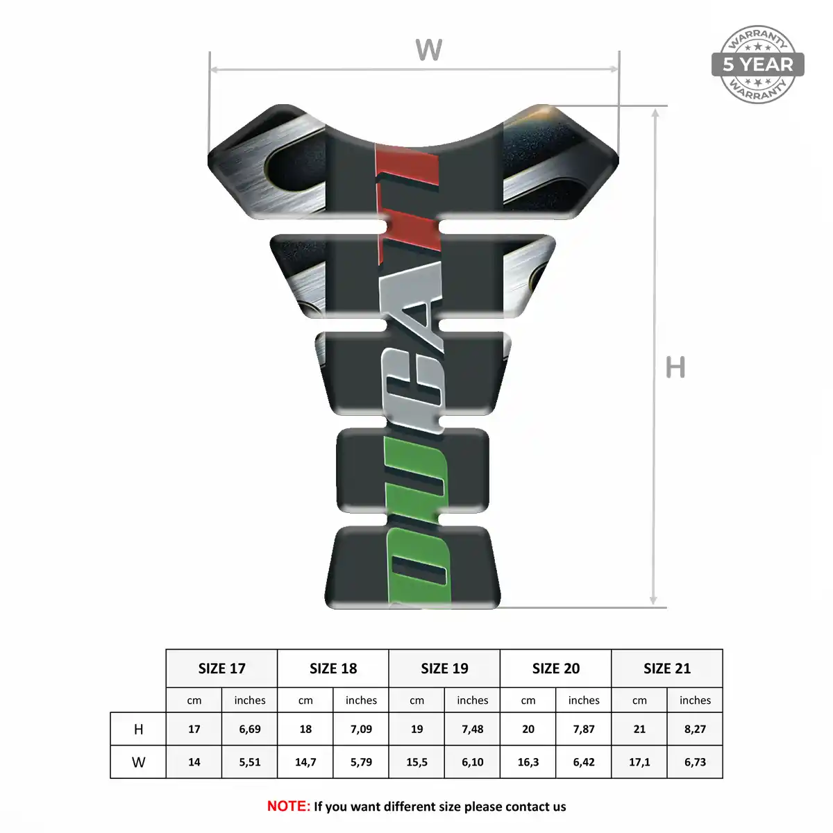 Ducati Tank Pad Protector Prestige Line