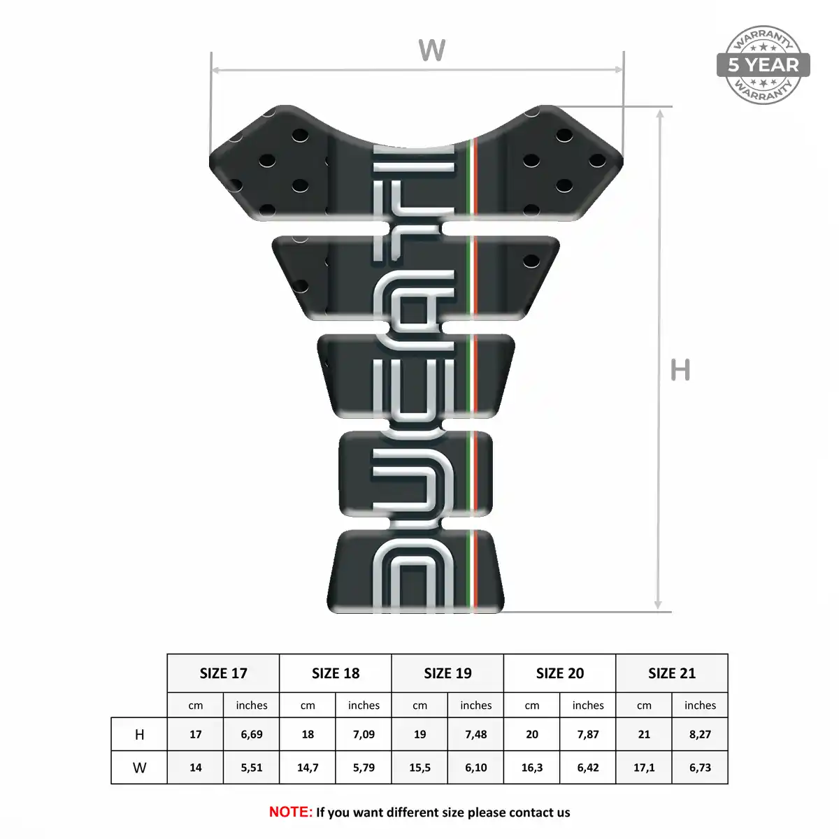 Ducati Tank Pad Protector Signature Grade