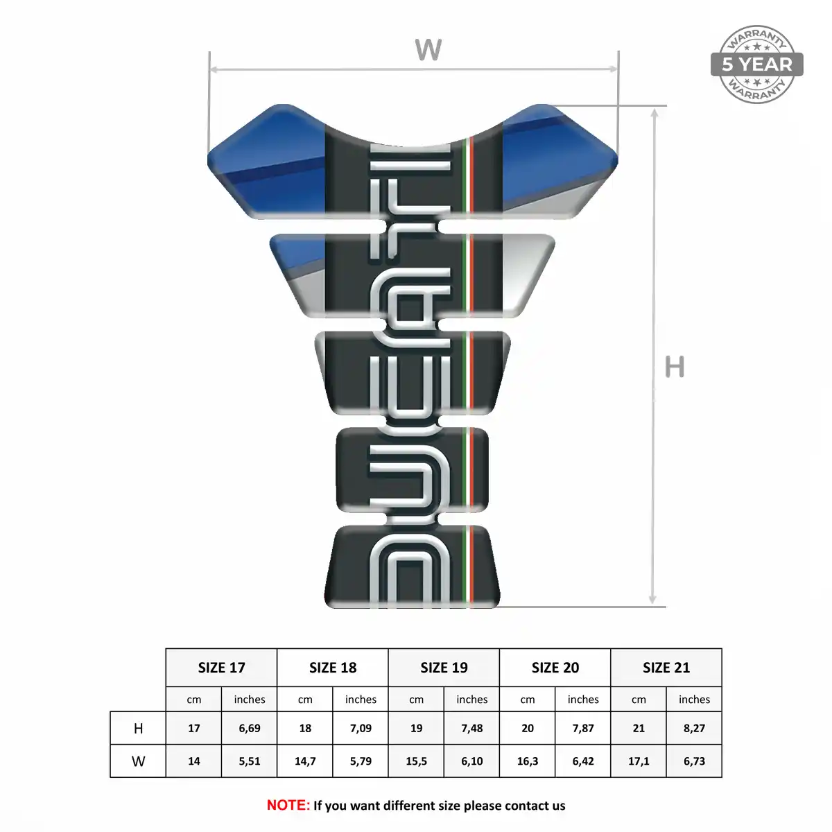 Ducati Tank Pad Protector Superior Craft