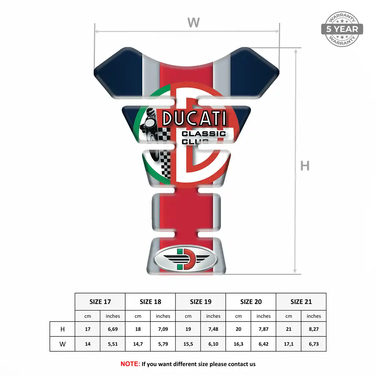 Ducati Tank Pad Refined Design