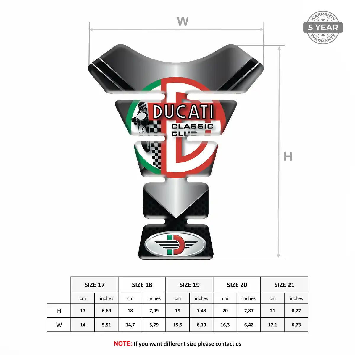 Ducati Tank Pads Fuse Motorbike Deluxe Edition