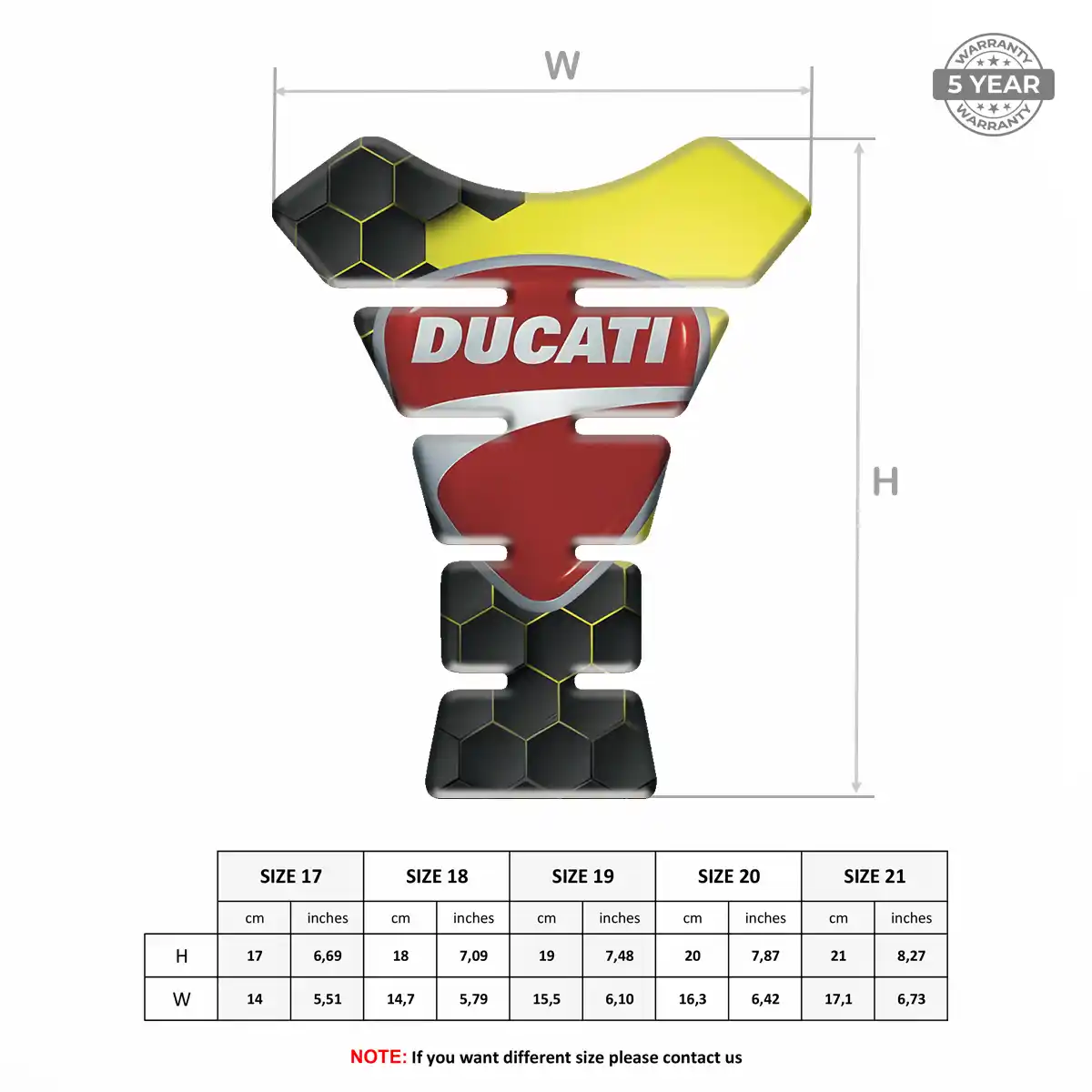 Ducati Tank Pads Fuse Motorbike Elite Edition