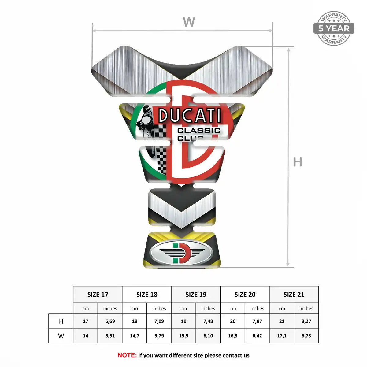 Ducati Tank Pads Fuse Motorbike Exclusive Series