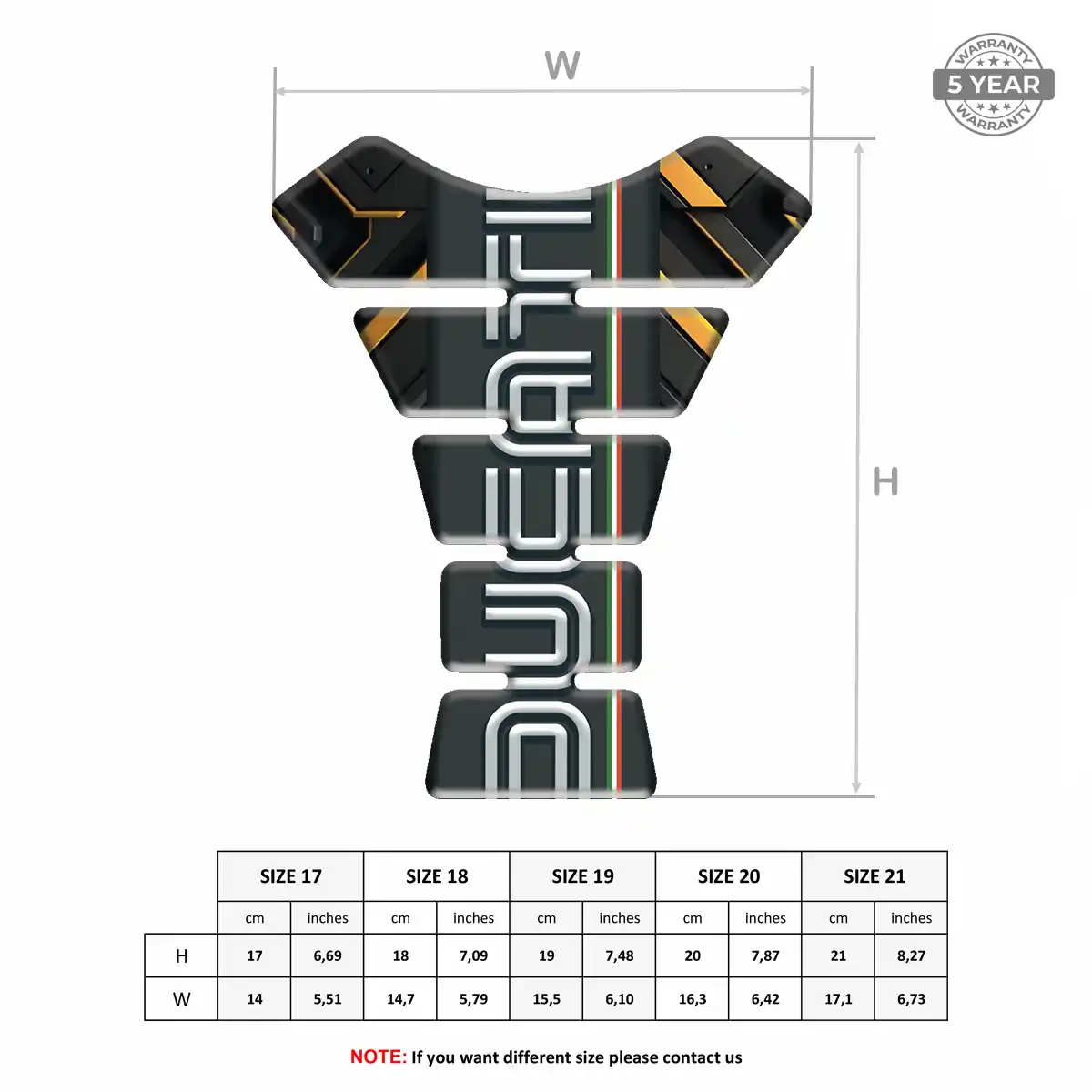 Ducati Tank Pads Fuse Motorbike Prestige Line