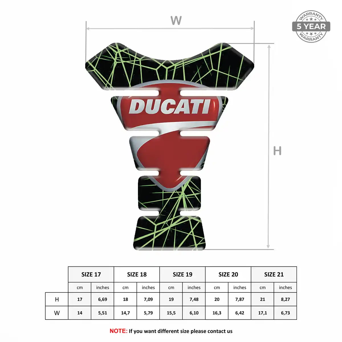 Ducati Tank Pads Fuse Motorbike Prime Quality