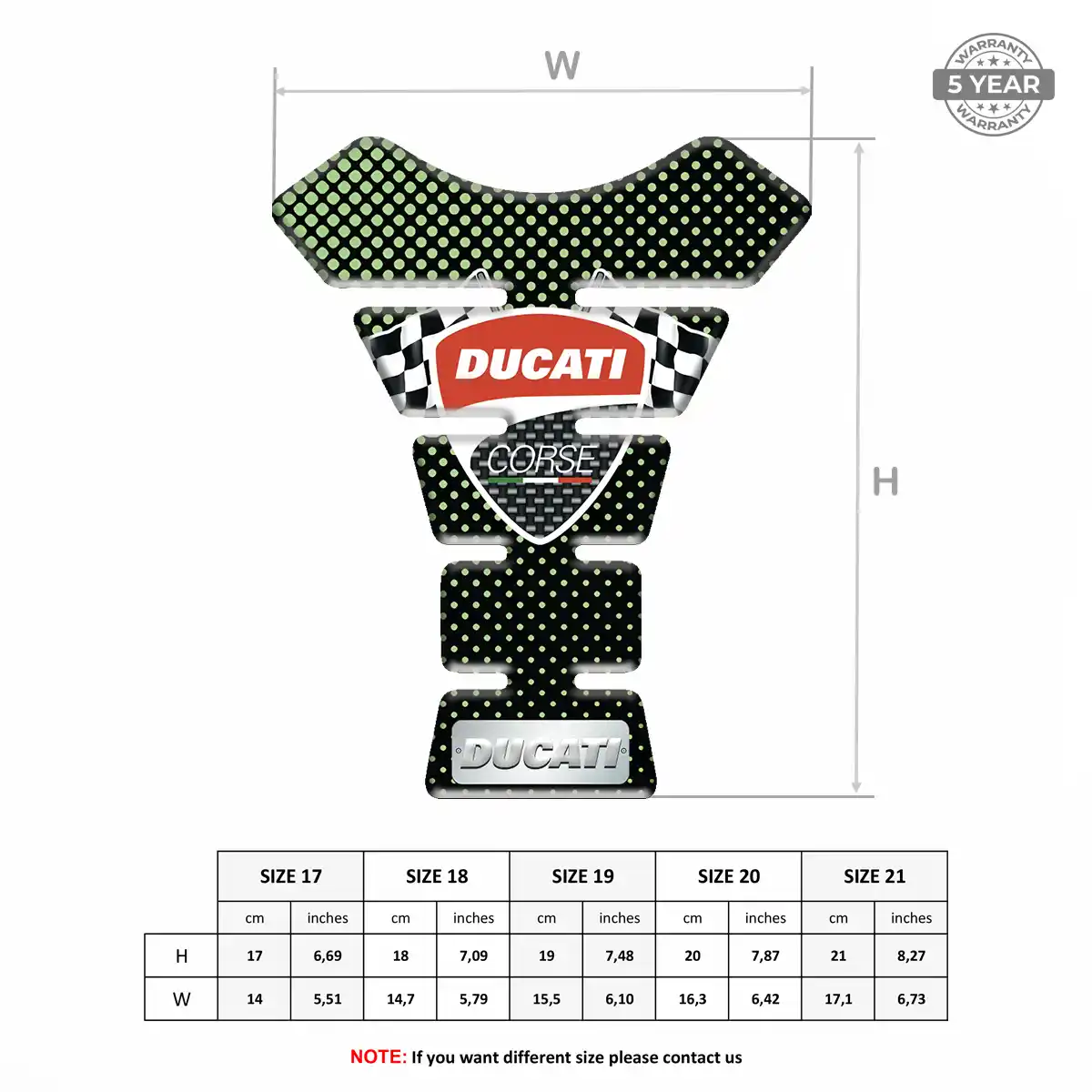 Ducati Tank Pads Fuse Motorbike Superior Craft