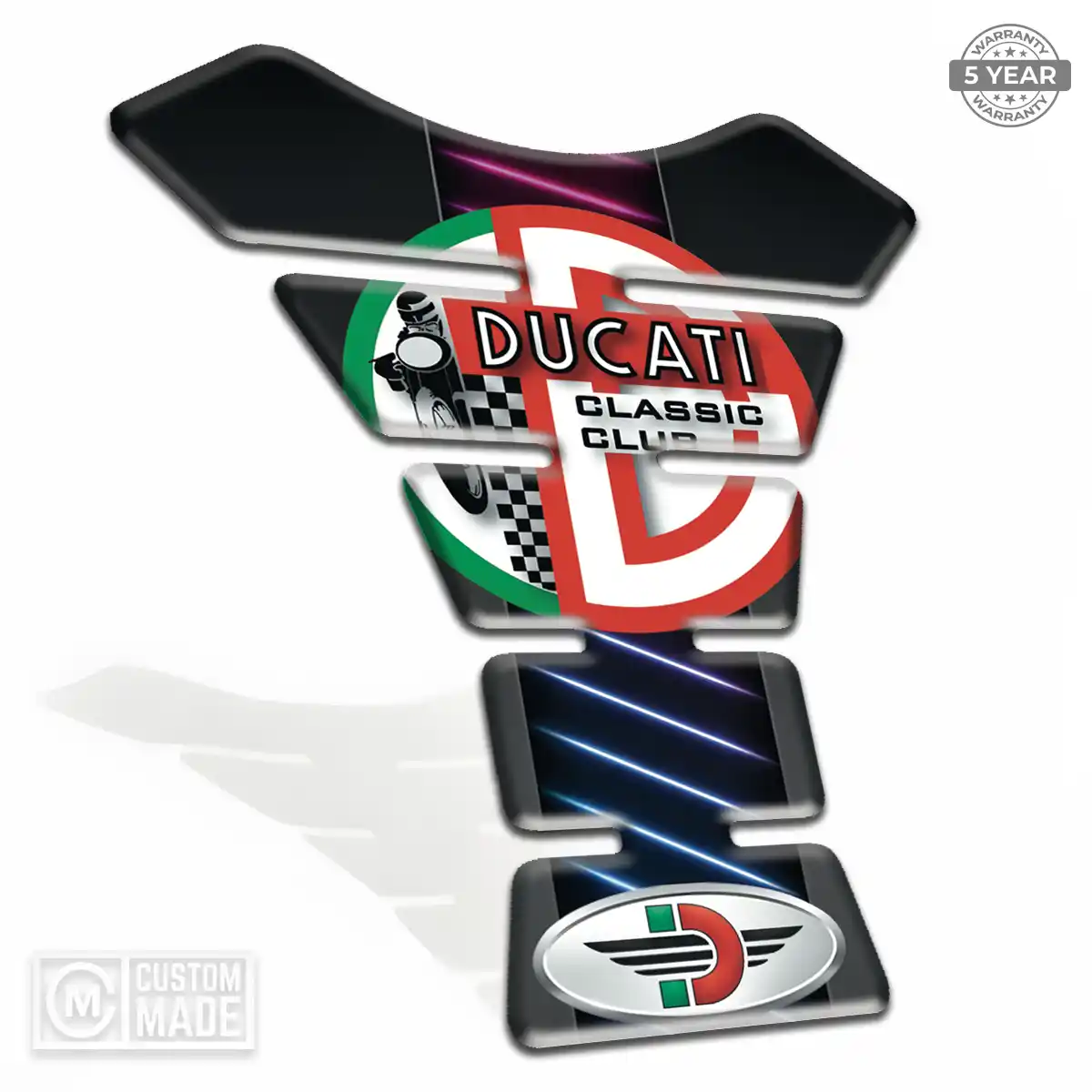 Ducati Tank Pads Fuse Motorcycle Elite Finish